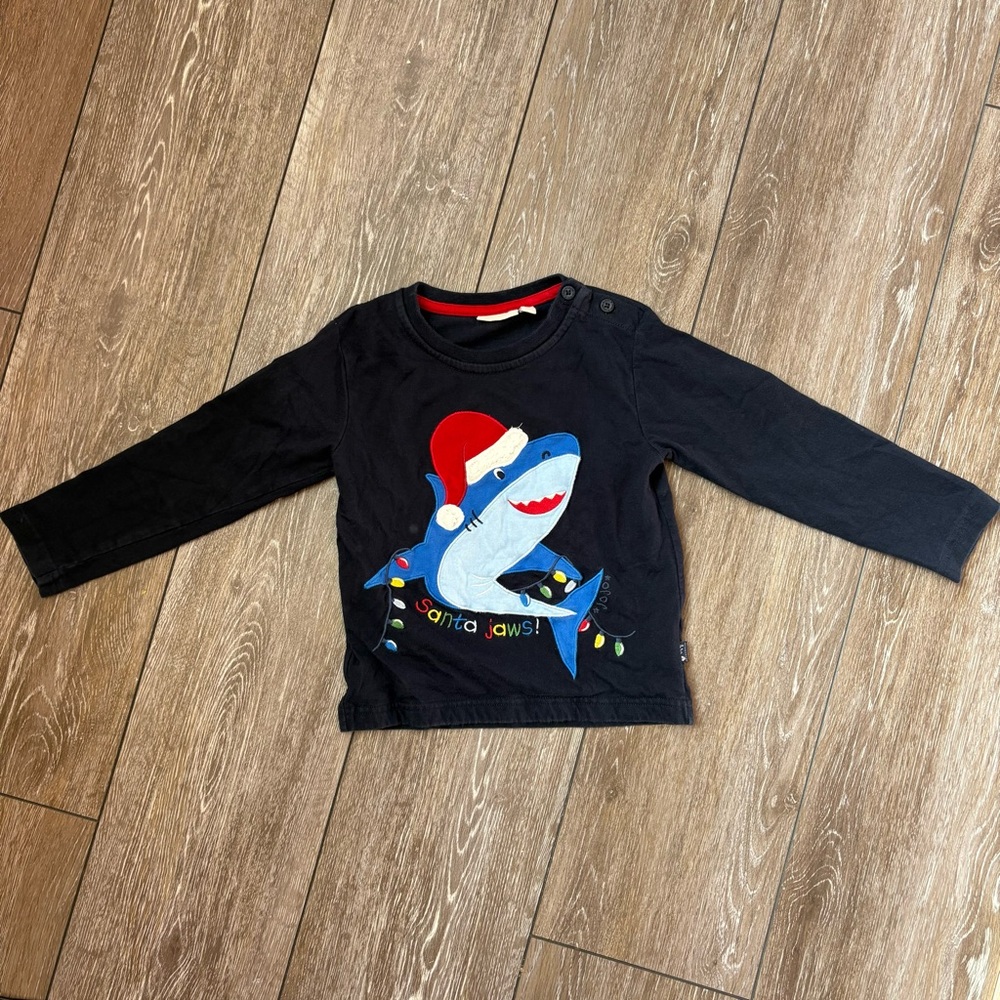 Jojo‎ Maman Santa Jaws Shirt